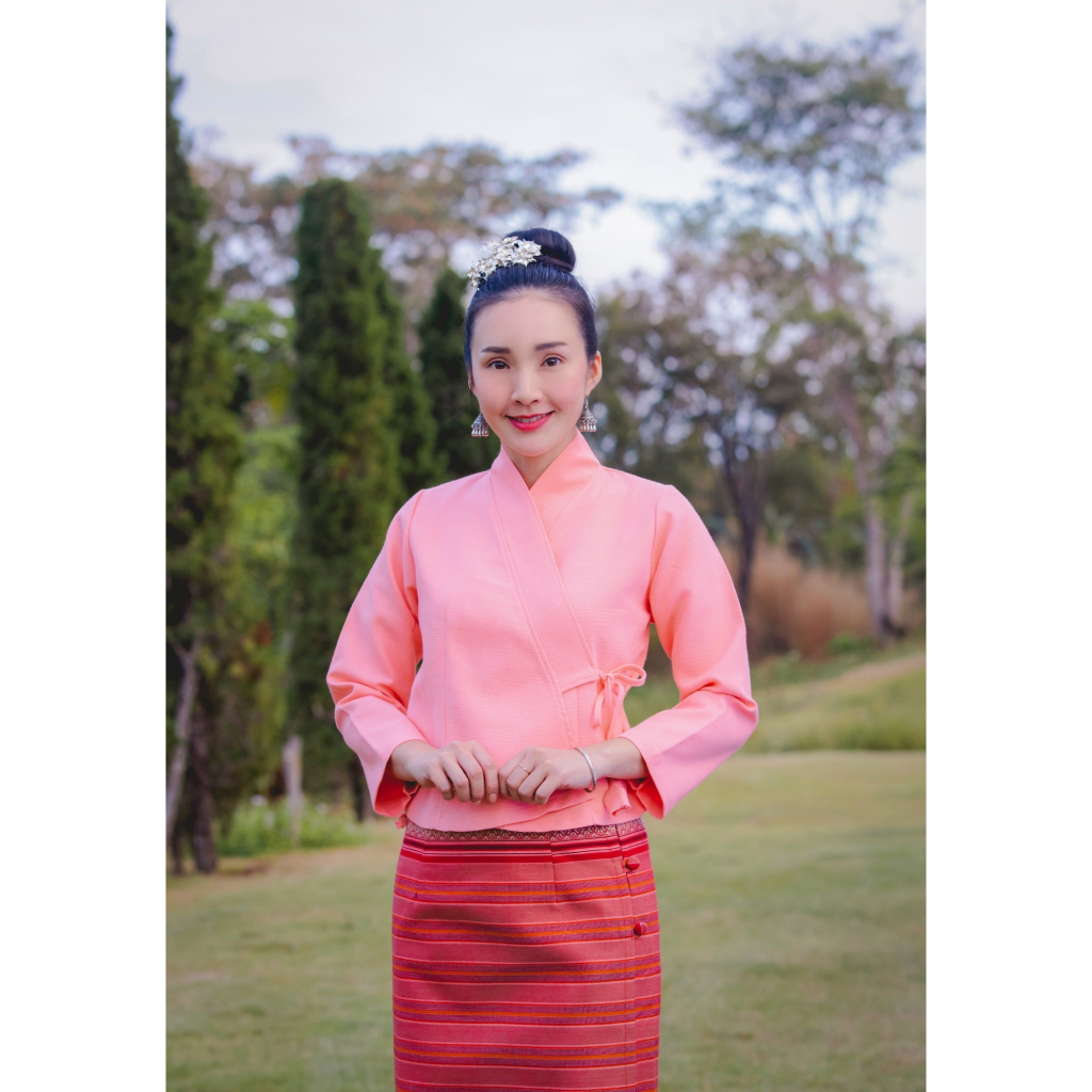เสื้ออัดกาว รุ่นเจ้านาง มีเชือกผูกหลัง (ชินมัย)