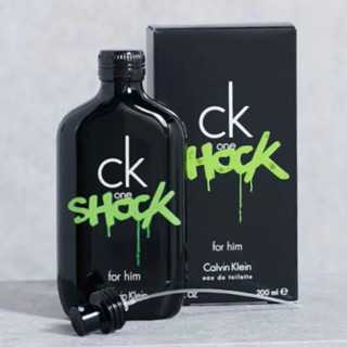 ของแท้กล่องขายซีลพลาสติกCK ONE SHOCK FOR HIM EAU DE TOILETTE 200ML.