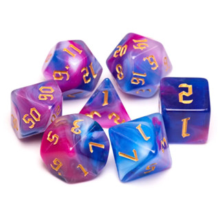 Astral Nebula Dice Set of 7 | ลูกเต๋า Dice For DnD D&amp;D MTG RPG TRPG เกมกระดาน บอร์ดเกม Game ไพ่ทาโรต์ Magic เมจิก