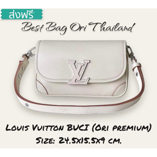 🔥กระเป๋าสะพายข้างหลุยส์ Buci ขาว❌งานดีสุด ❌24.5cm.🔥[งานออริเทพ หนังแท้] ภาพถ่ายงานจริง ทักแชทก่อนกดสั่งซื้อ