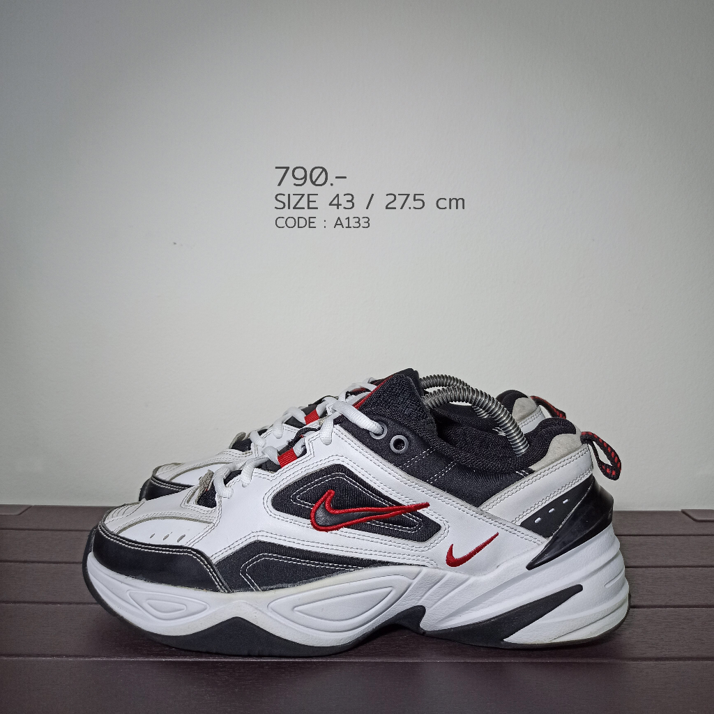 Nike M2K Tekno White Black 43 / 27.5 cm มือสองของแท้100% (A133)