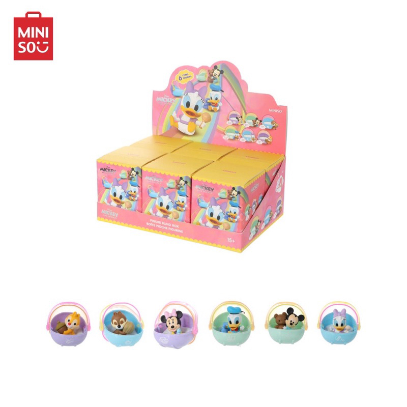 [เลือกแบบได้] MINISO กล่องสุ่มโมเดล Disney Mickey Mouse Collection Shaking Figure Blind Box ลิขสิทธิ