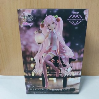 (แกะเช็ค) แถมถ่าน ของแท้🇯🇵 พร้อมส่งในไทย🇹🇭 Sakura Miku Figure AMP+ Sakura Lantern ver.