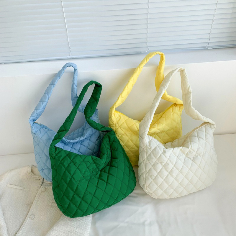 🔥พร้อมส่งที่ไทย10สี 🔥 Hobo bag กระเป๋าเจนนี่ กระเป๋าสะพายข้างใบใหญ่ ของขวัญวันเกิด