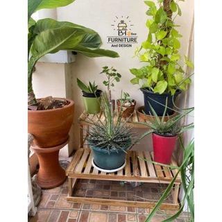 ชั้นวาง​กระถาง​ต้นไม้​ , ชั้นวางกระถาง​ แบบ2ชั้นซี่ทรงบันได