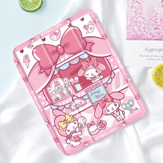 hello kitty เคสหลังใสไอแพด tpu ใส่ปากกา เจน6/7 gen8/9 แอร์1/2/3 air4/5 โปร11นิ้ว pro10 5 2018 เคสสิลิโคน ipad case 9921