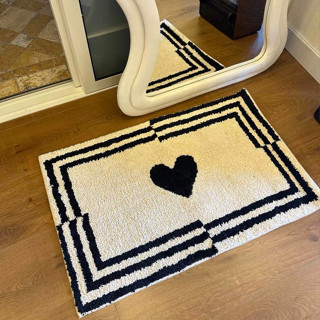 ส่งจากไทย🍑 พรม พรมหัวใจ Heart carpet ลายน่ารัก Nordic Style พรมขนนุ่มนิ่ม rug พรมน่ารัก พรมปูพื้น พรมเช็ดเท้า มินิมอล