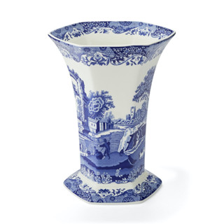 แจกัน Spode Blue Italian Hexagonal Vase