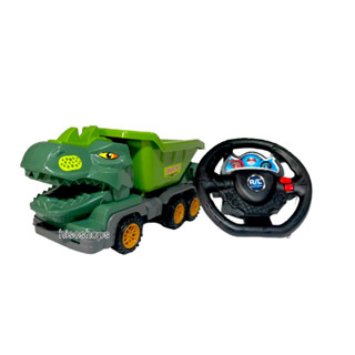 DINOSAUR TRUCK R/C รถดั้มบังคับรีโมทหัวไดโนเสาร์ รถบรรทุก Dinosaur รถไดโนเสาร์ สีสันสวยงามน่าเล่นมากๆค่ะ