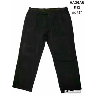 HAGGAR แท้ เอว42"กางเกงสแลคชาย