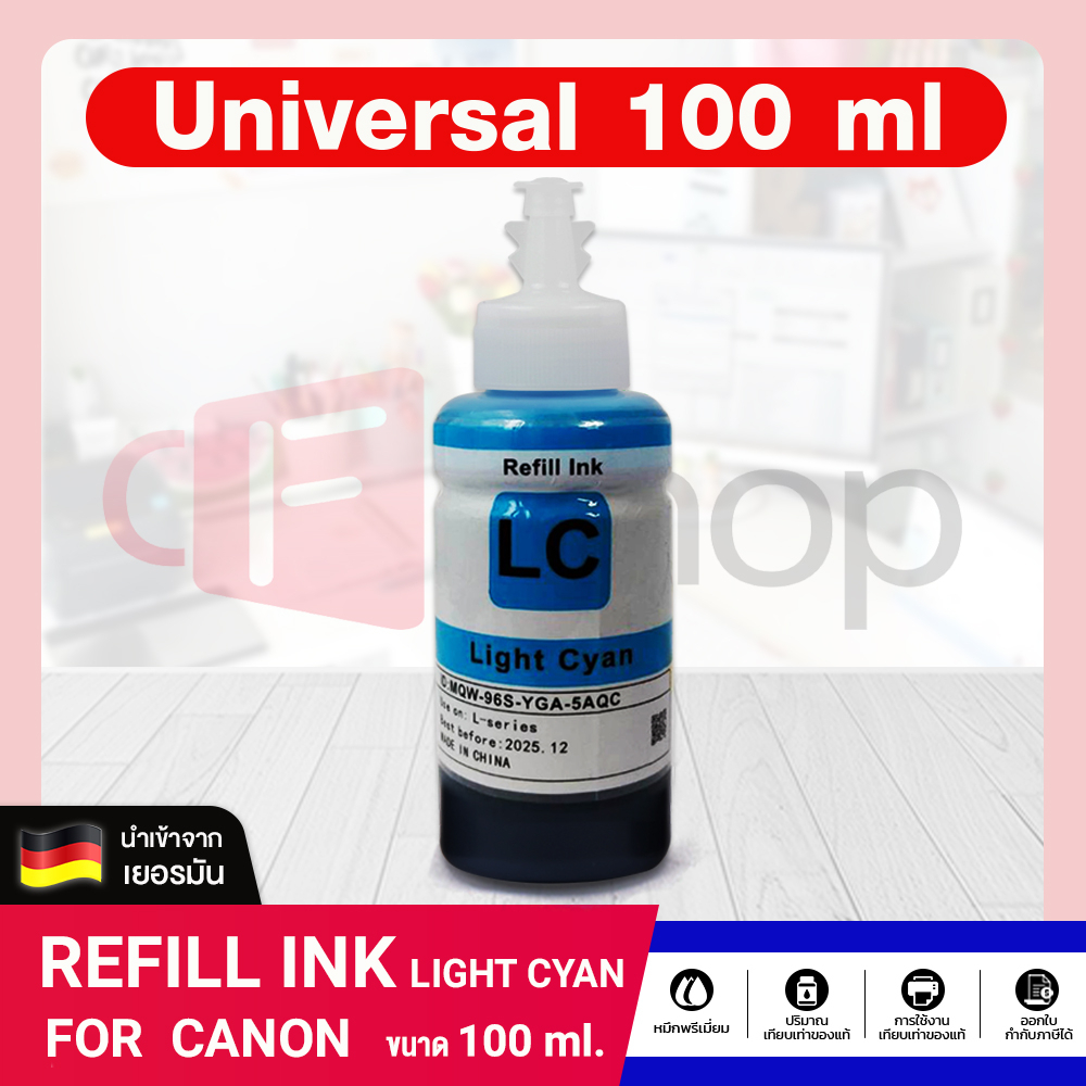 น้ำหมึกเติม INK Refill 100ml. For CANON ทุกรุ่น GX4070/GX3070/G3730/G2730/G1730/GX7070/GX6070/GX5070