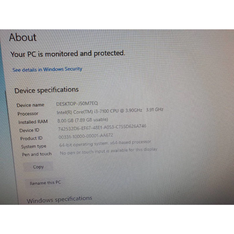 Dell PC Optiplex 3050 SFF core i3 gen 7 แรม 8 GB SSD 240 GB มือสอง พร้อมใช้งาน(วินโดว์แท้ อัพเดทได้) thumbnail 7