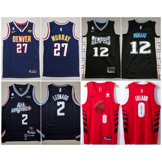 เสื้อบาสเกตบอล NBA Basketball Jersey - J.Murray, Kawhi, PG, Ja Morant, Zion, Lillard สำหรับเล่นกีฬา บาส, แฟชั่น