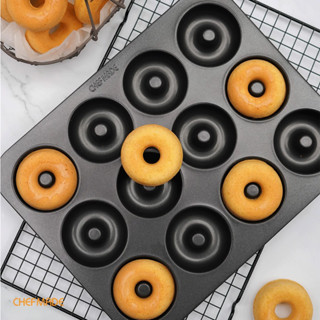 พิมพ์โดนัท 12 ช่อง Chefmade non stick donut pan WK9875