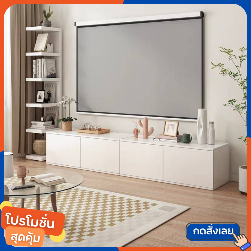 ชั้นวางทีวี ขนาด240cm ตู้ทีวีพร้อมตู้เก็บของ  หรูหรา ทันสมัย สไตล์โมเดิร์น เรียบง่าย ไม้เนื้อแข็ง