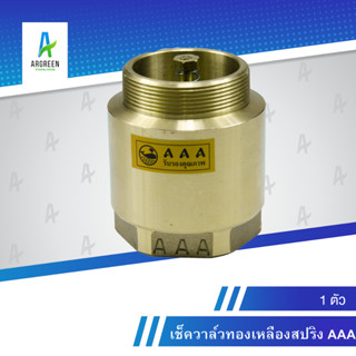 เช็ควาล์วสปริง AAA 3/4 - 1-1/2" l  2", 2-1/2, 3", 4"  เช็ควาล์ว สปริง