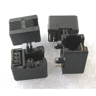 (10ชิ้น)RJ11 RJ12 6P6C Female PCB Mount Telephone Modular Connector