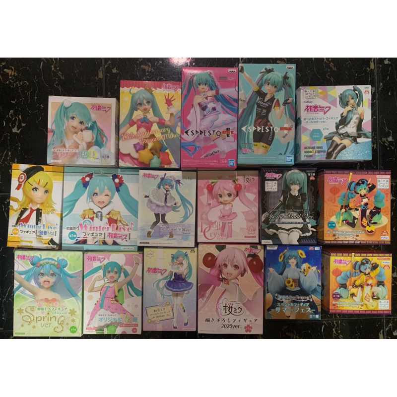 Sale Hatsune Miku Figure ฟิกเกอร์มิกุ ของแท้ % มือ 1 พร้อมส่ง Lot Japan