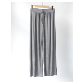 YNO Textured pull on trousers กางเกงขายาวผ้ายืด เอวยางยืด 27160