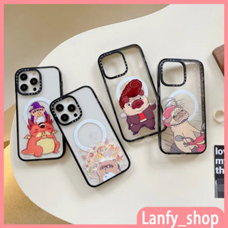 💖New💖iPhone 14 13 12 11 Pro Max เคส for เคสไอโฟน11 โปร่งใส บางเบาพกพาง่าย น่ารัก การ์ตูน เรียบง่าย เคสไอโฟนแม่เหล็ก Case