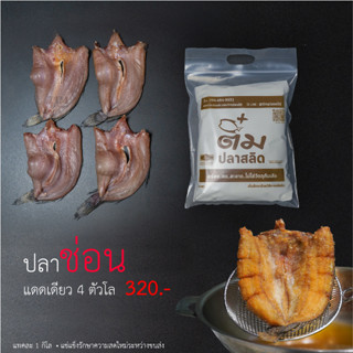 ปลาช่อนแดดเดียว ขนาด 3-4 ตัว/ 1 กิโลกรัม แบบดิบ