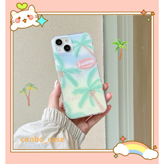 🎁ส่งของขวัญ🎁เคสไอโฟน สำหรับ 11 14 for iPhone Case 13 12 Pro Max ตลก เรียบง่าย ต้นมะพร้าว กันกระแทก เคสนิ่ม เคสโทรศัพท์