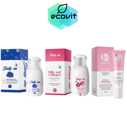 Fresh me Milk and Collagen Body Wash น้ำยาล้างน้องสาว [70 ml.] / Shells Me Milk Spray [30 ml.]/Fresh Me Repair Advanced