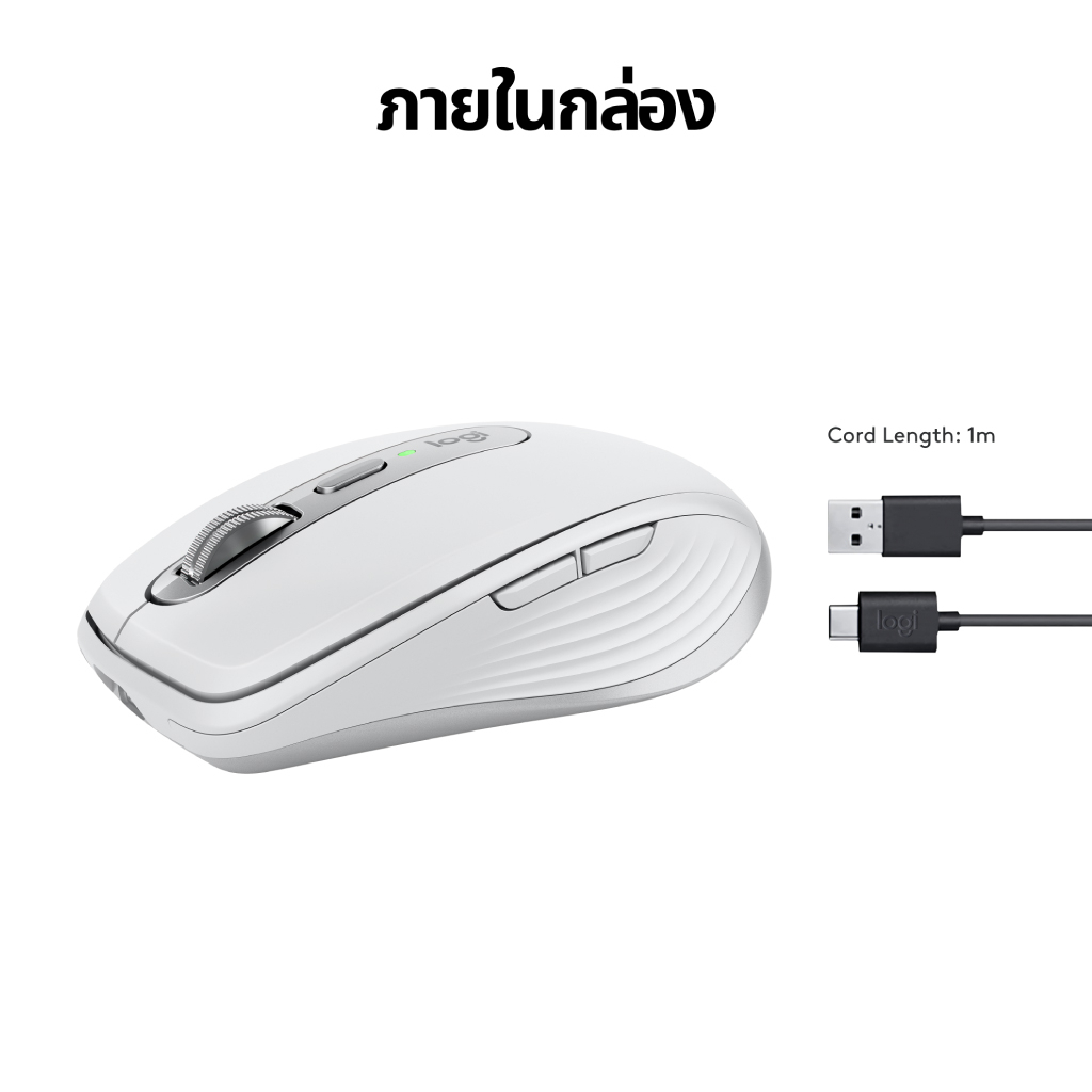 ⚡️เมาส์ไร้สายรุ่นใหม่⚡️ Logitech MX Anywhere 3S Compact Wireless Mouse เมาส์ไร้สายขนาดกะทัดรัด