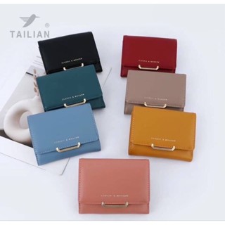 กระเป๋าสตางค์ใบสั้น 3 พับ แบรนด์ TAILIAN (ไต๋เลียน) T7368-312