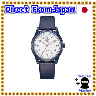 【Direct From Japan】 [Citizen Q &amp; Q] Watch Analog Smile Solar Link Corde Waterproof Leather Belt RP26-001 Blue