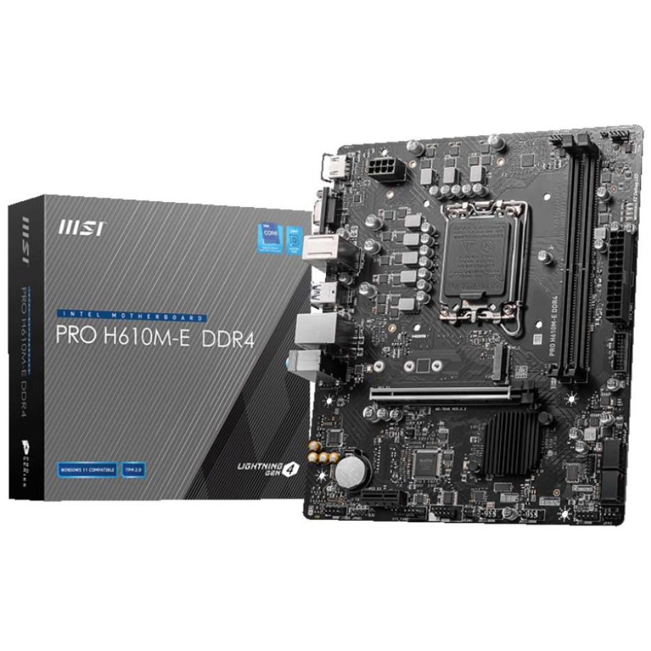 MSI PRO H610M-E DDR4 MAINBOARD