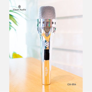 CLEAN AUDIO : CA-954 SILVER DYNAMIC CARDIOID MICROPHONE