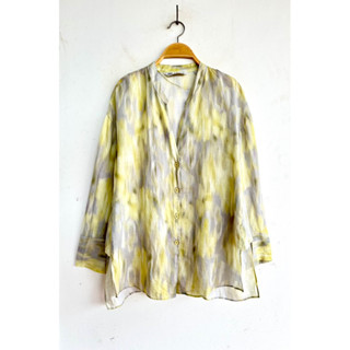 ZARA Printed Ramie Shirt