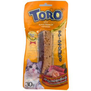 โทโร โทโร่  ขนมแมว   ปลาทูน่าหน้าคัตทสีโอะบูชิ 30กรัม Tuna Topping Katsuobushi 30g