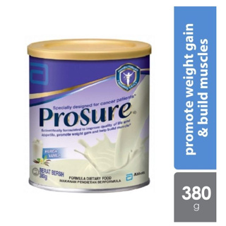 exp01/2025 Prosure กลิ่นวนิลา ชนิดผง 380g สำหรับผู้ป่วยมะเร็ง