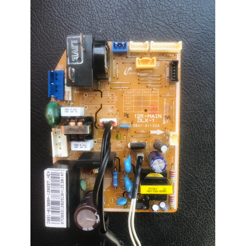 แผงวงจรแอร์ Samsungรุ่นAS13TUQX/12R-MAIN DLX-1สินค้ามืงสองใช้งานได้ลายรุ่นใช้งานได้100%