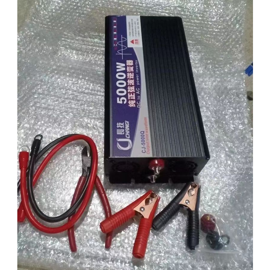 Inverter 5000W pure sine wave 12V/24V อินเวอร์เตอร์เพียวซายเวฟ 5000W CJ inverterสำหรับงานโซล่าเซลล์ 