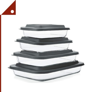 MCIRCO : MCIAMZ001* ภาชนะบรรจุอาหาร Deep Glass Baking Dish Set, 8-piece