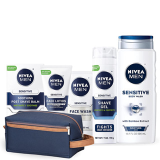 (พร้อมส่ง) NIVEA MEN Complete Collection Skin Care Set for Sensitive Skin, 5 Piece Set สำหรับผู้ชาย