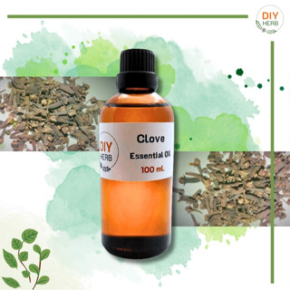 หัวน้ำหอมแท้ กลิ่นกานพลู Clove Essential Oil 100 ml.เกรดพรีเมียม ทำเครื่องหอม เครื่องสำอางค์ Lotion , cream , soap