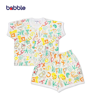 BABBLE ชุดเด็ก ชุดเซตเด็ก แขนสั้นขาสั้น อายุ 3 เดือน ถึง 7 ปี คอลเลคชั่น ABC (BSS)