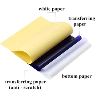 100แผ่น กระดาษลอกลาย Tattoo Tracing paper กระดาษลอกลายสัก แผ่นลอกลายสัก