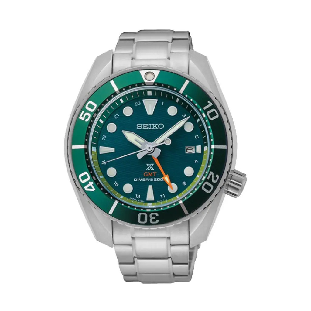 Seiko (ไซโก) นาฬิกาผู้ชาย Prospex SUMO Solar GMT SFK003J SFK001J โซลาร์ ตัวเรือน 45 มม.City Chain