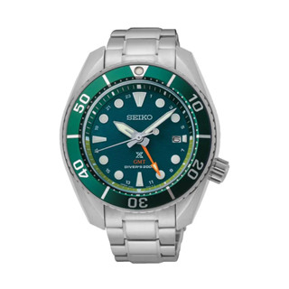 Seiko (ไซโก) นาฬิกาผู้ชาย รุ่น Prospex SUMO Solar GMT SFK003J SFK001J ระบบโซลาร์ ขนาดตัวเรือน 45 มม.