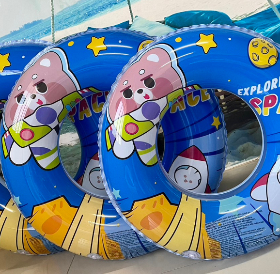 ห่วงแฟนซี ห่วงยางเป่าลมลายหมีอวกาศ  A2072