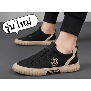 marian มาใหม่ รองเท้าผ้าใบผู้ชาย สินค้ารุ่นฮิต ทรงสปอร์ต มีสี ดำ เทา NO.A0422 พร้อมส่ง