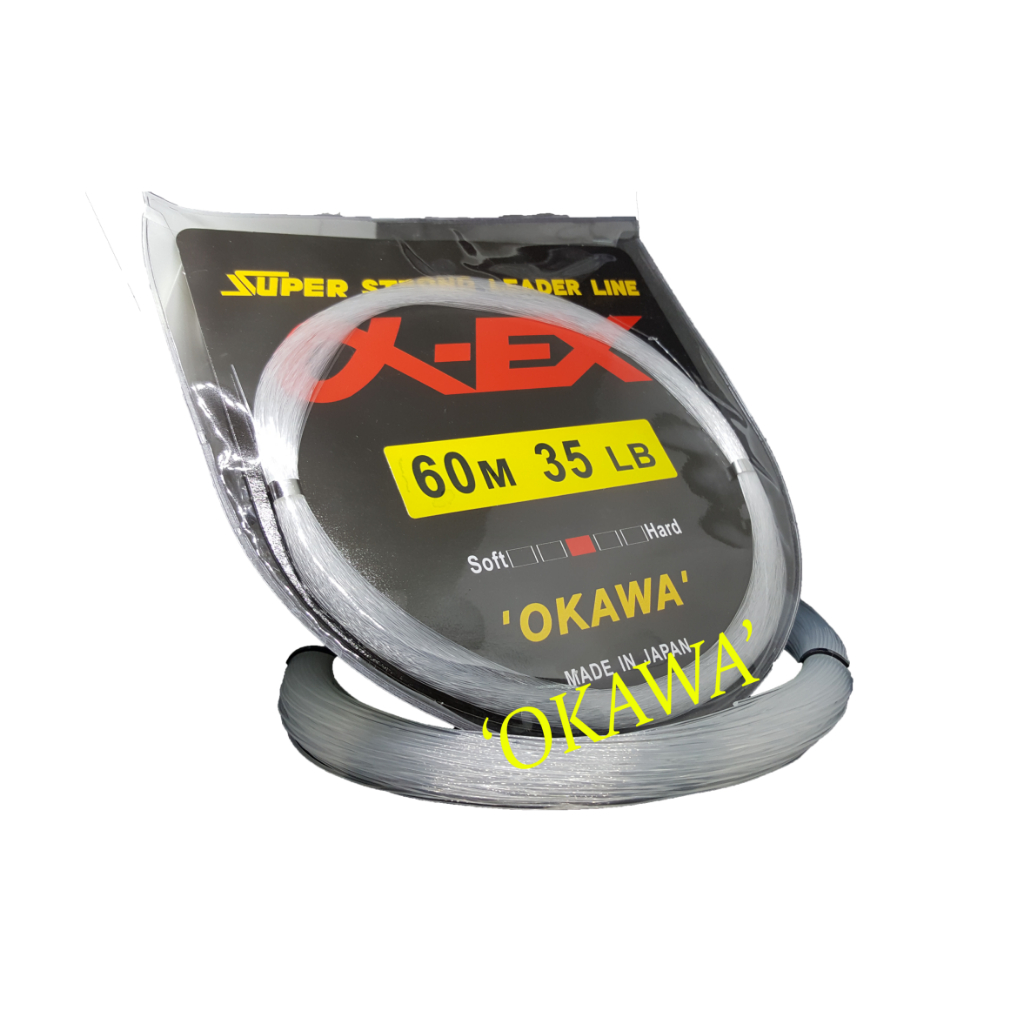 สาย a-EX 60 M. สีขาวใสสายช็อกหลีดเดอร์,สายหน้า ยาว 60 m.