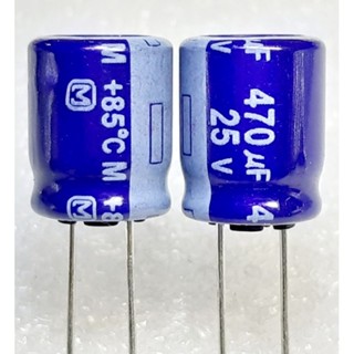 Panasonic M Series 470uf 25v 85° Capacitor ตัวเก็บประจุ คาปาซิเตอร์