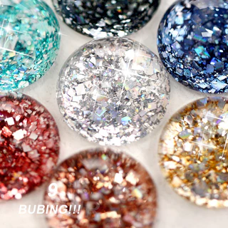 สีเจล สีทาเล็บ กลิตเตอร์งานดี คัดเกรด โทนสีสวยๆ ARU Set แบรนด์ AS 15 ml.