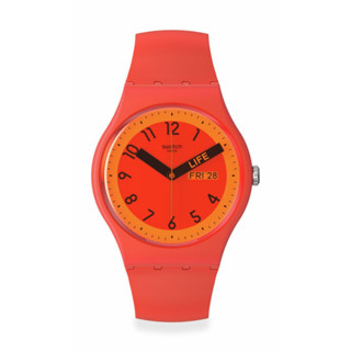 Swatch นาฬิกาผู้ชาย New Gent PROUDLY RED รุ่น SO29R705